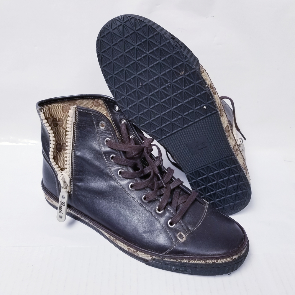 Gucci Black High-Top Sneakers - Picture 4 of 7